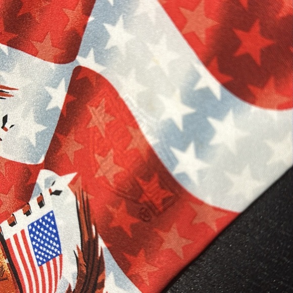 Harley-Davidson Flag and Eagle Patriotic Silk Neck Tie - Picture 7 of 9